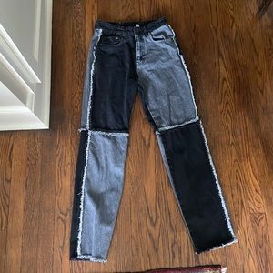 Ragged Jeans Grey and Black